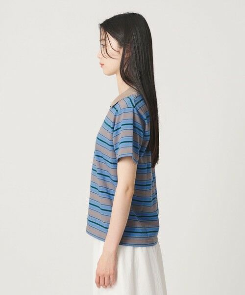 BEAUTY&YOUTH UNITED ARROWS / ビューティー&ユース ユナイテッドアローズ Tシャツ | 【WEB限定】マルチボーダー ポロカラーTシャツ | 詳細9