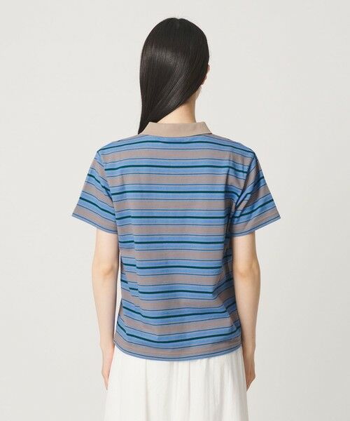 BEAUTY&YOUTH UNITED ARROWS / ビューティー&ユース ユナイテッドアローズ Tシャツ | 【WEB限定】マルチボーダー ポロカラーTシャツ | 詳細10