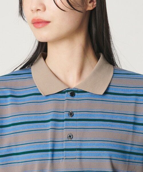 BEAUTY&YOUTH UNITED ARROWS / ビューティー&ユース ユナイテッドアローズ Tシャツ | 【WEB限定】マルチボーダー ポロカラーTシャツ | 詳細11