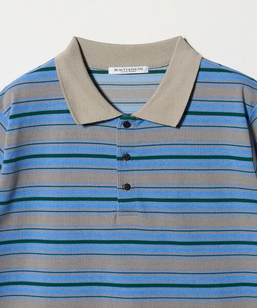 BEAUTY&YOUTH UNITED ARROWS / ビューティー&ユース ユナイテッドアローズ Tシャツ | 【WEB限定】マルチボーダー ポロカラーTシャツ | 詳細19