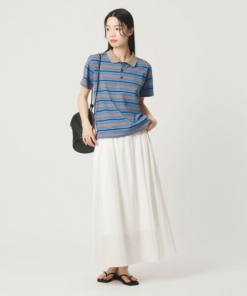 BEAUTY&YOUTH UNITED ARROWS / ビューティー&ユース ユナイテッドアローズ Tシャツ | 【WEB限定】マルチボーダー ポロカラーTシャツ | 詳細7