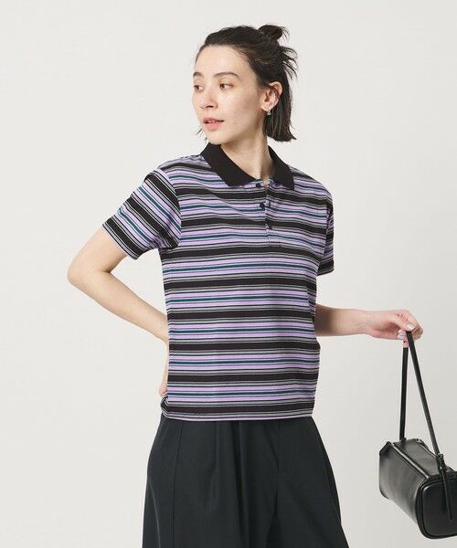 BEAUTY&YOUTH UNITED ARROWS / ビューティー&ユース ユナイテッドアローズ Tシャツ | 【WEB限定】マルチボーダー ポロカラーTシャツ | 詳細15