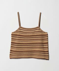 BEAUTY&YOUTH UNITED ARROWS / ビューティー&ユース ユナイテッドアローズ キャミソール・チューブトップ | コットン メッシュ ボーダー キャミソール