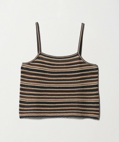BEAUTY&YOUTH UNITED ARROWS / ビューティー&ユース ユナイテッドアローズ キャミソール・チューブトップ | コットン メッシュ ボーダー キャミソール | 詳細7