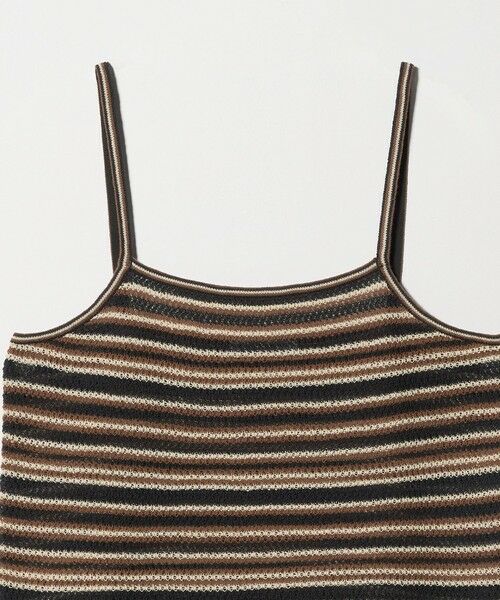 BEAUTY&YOUTH UNITED ARROWS / ビューティー&ユース ユナイテッドアローズ キャミソール・チューブトップ | コットン メッシュ ボーダー キャミソール | 詳細8