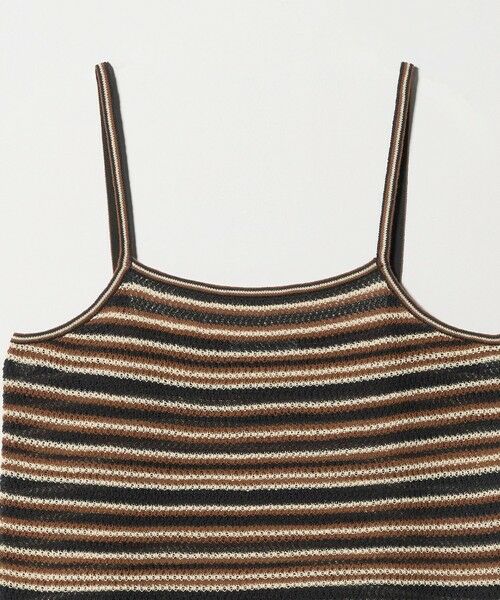 BEAUTY&YOUTH UNITED ARROWS / ビューティー&ユース ユナイテッドアローズ キャミソール・チューブトップ | コットン メッシュ ボーダー キャミソール | 詳細8