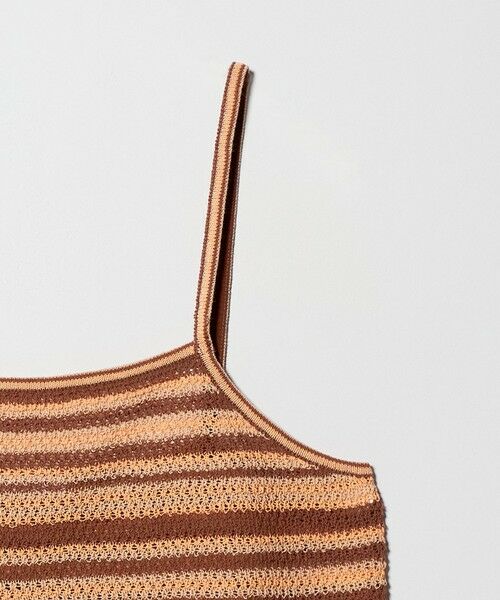 BEAUTY&YOUTH UNITED ARROWS / ビューティー&ユース ユナイテッドアローズ キャミソール・チューブトップ | コットン メッシュ ボーダー キャミソール | 詳細15