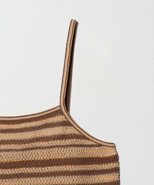 BEAUTY&YOUTH UNITED ARROWS / ビューティー&ユース ユナイテッドアローズ キャミソール・チューブトップ | コットン メッシュ ボーダー キャミソール | 詳細12