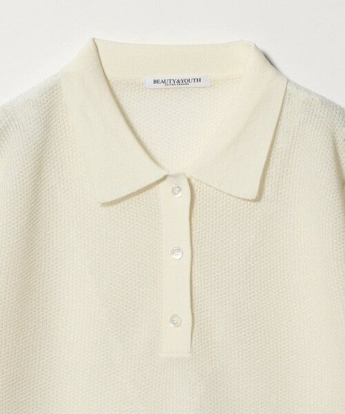BEAUTY&YOUTH UNITED ARROWS / ビューティー&ユース ユナイテッドアローズ ニット・セーター | メッシュ ポロニット プルオーバー ウォッシャブル | 詳細8