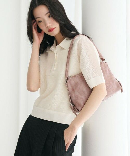 BEAUTY&YOUTH UNITED ARROWS / ビューティー&ユース ユナイテッドアローズ ニット・セーター | メッシュ ポロニット プルオーバー ウォッシャブル | 詳細2