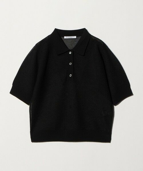 BEAUTY&YOUTH UNITED ARROWS / ビューティー&ユース ユナイテッドアローズ ニット・セーター | メッシュ ポロニット プルオーバー ウォッシャブル | 詳細15
