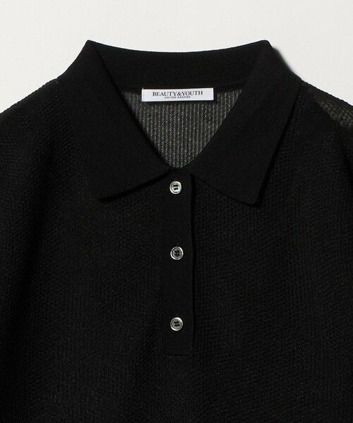 BEAUTY&YOUTH UNITED ARROWS / ビューティー&ユース ユナイテッドアローズ ニット・セーター | メッシュ ポロニット プルオーバー ウォッシャブル | 詳細16