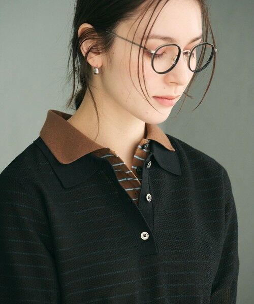 BEAUTY&YOUTH UNITED ARROWS / ビューティー&ユース ユナイテッドアローズ ニット・セーター | メッシュ ポロニット プルオーバー ウォッシャブル | 詳細12