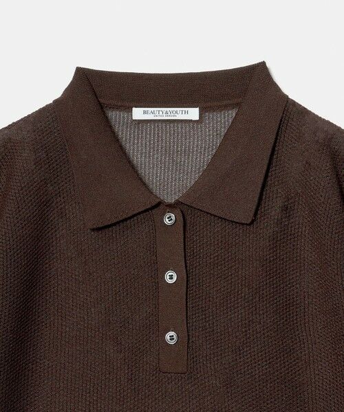 BEAUTY&YOUTH UNITED ARROWS / ビューティー&ユース ユナイテッドアローズ ニット・セーター | メッシュ ポロニット プルオーバー ウォッシャブル | 詳細18