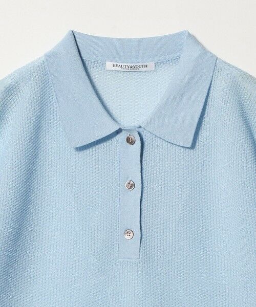BEAUTY&YOUTH UNITED ARROWS / ビューティー&ユース ユナイテッドアローズ ニット・セーター | メッシュ ポロニット プルオーバー ウォッシャブル | 詳細19