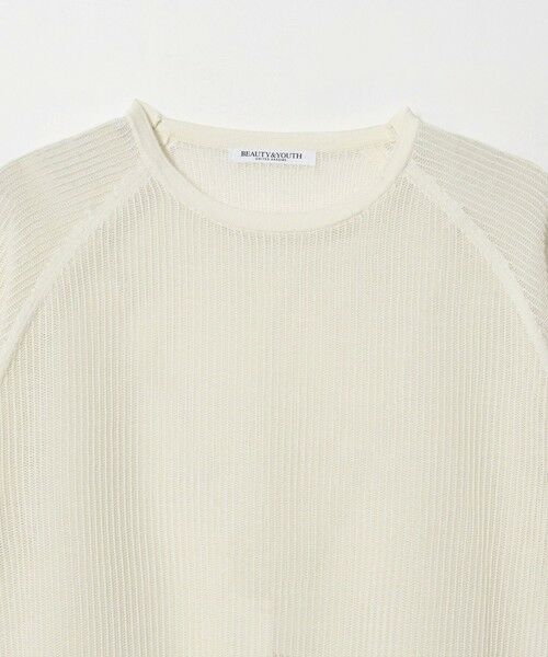 BEAUTY&YOUTH UNITED ARROWS / ビューティー&ユース ユナイテッドアローズ ニット・セーター | メッシュ ラグランスリーブ ニットプルオーバー ウォッシャブル | 詳細1