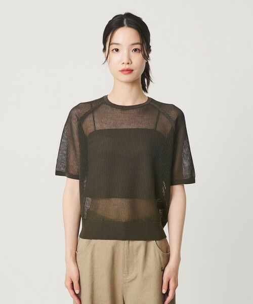 BEAUTY&YOUTH UNITED ARROWS / ビューティー&ユース ユナイテッドアローズ ニット・セーター | メッシュ ラグランスリーブ ニットプルオーバー ウォッシャブル | 詳細11