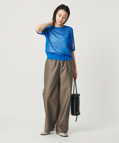 BEAUTY&YOUTH UNITED ARROWS / ビューティー&ユース ユナイテッドアローズ ニット・セーター | メッシュ ラグランスリーブ ニットプルオーバー ウォッシャブル | 詳細25
