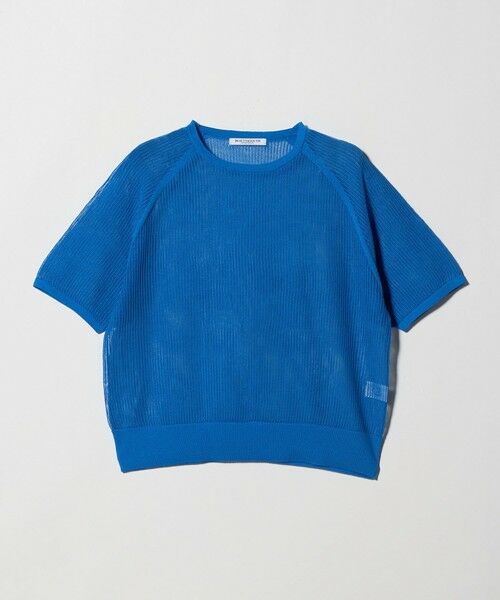 BEAUTY&YOUTH UNITED ARROWS / ビューティー&ユース ユナイテッドアローズ ニット・セーター | メッシュ ラグランスリーブ ニットプルオーバー ウォッシャブル（ROYAL）