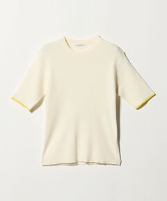 BEAUTY&YOUTH UNITED ARROWS / ビューティー&ユース ユナイテッドアローズ ニット・セーター | リブライン ショートスリーブ ニットプルオーバー ウォッシャブル