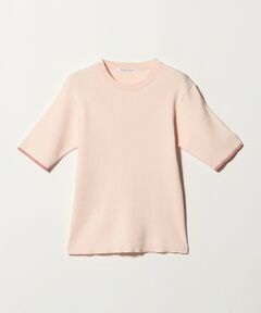 BEAUTY&YOUTH UNITED ARROWS / ビューティー&ユース ユナイテッドアローズ ニット・セーター | リブライン ショートスリーブ ニットプルオーバー ウォッシャブル
