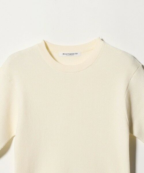BEAUTY&YOUTH UNITED ARROWS / ビューティー&ユース ユナイテッドアローズ ニット・セーター | リブライン ショートスリーブ ニットプルオーバー ウォッシャブル | 詳細5