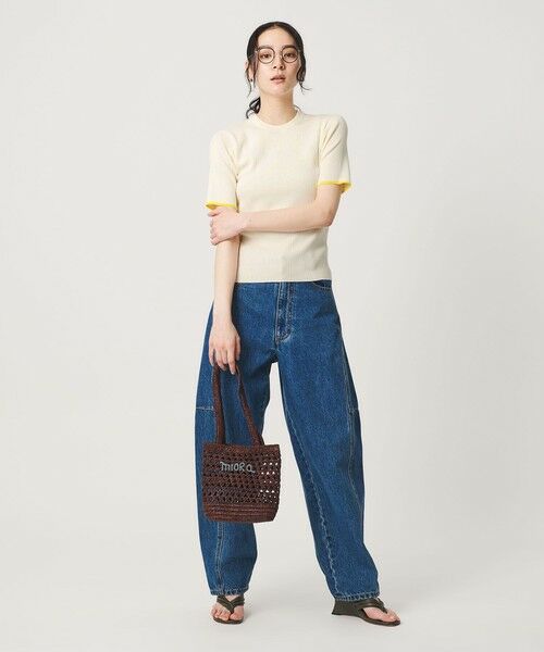 BEAUTY&YOUTH UNITED ARROWS / ビューティー&ユース ユナイテッドアローズ ニット・セーター | リブライン ショートスリーブ ニットプルオーバー ウォッシャブル | 詳細3
