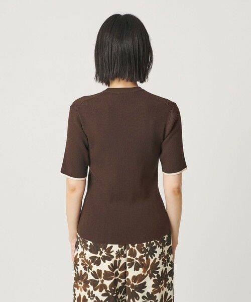BEAUTY&YOUTH UNITED ARROWS / ビューティー&ユース ユナイテッドアローズ ニット・セーター | リブライン ショートスリーブ ニットプルオーバー ウォッシャブル | 詳細12