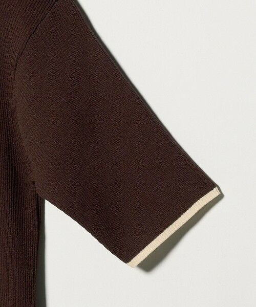 BEAUTY&YOUTH UNITED ARROWS / ビューティー&ユース ユナイテッドアローズ ニット・セーター | リブライン ショートスリーブ ニットプルオーバー ウォッシャブル | 詳細5