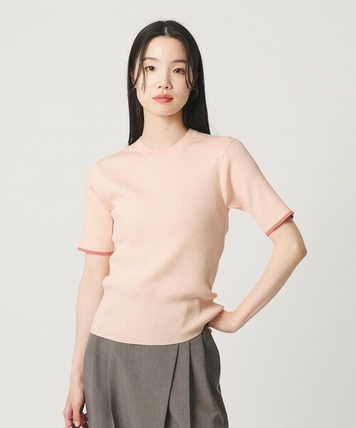 BEAUTY&YOUTH UNITED ARROWS / ビューティー&ユース ユナイテッドアローズ ニット・セーター | リブライン ショートスリーブ ニットプルオーバー ウォッシャブル | 詳細22