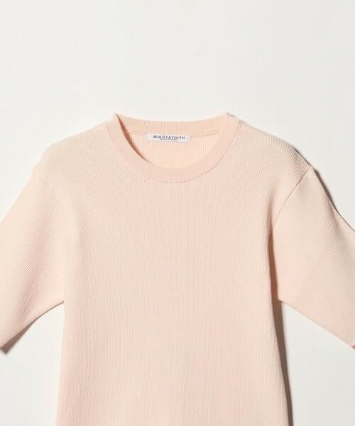 BEAUTY&YOUTH UNITED ARROWS / ビューティー&ユース ユナイテッドアローズ ニット・セーター | リブライン ショートスリーブ ニットプルオーバー ウォッシャブル | 詳細10