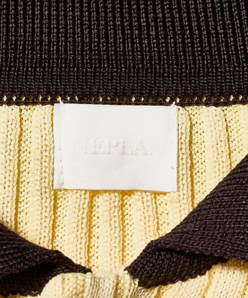 BEAUTY&YOUTH UNITED ARROWS / ビューティー&ユース ユナイテッドアローズ ニット・セーター | ＜NEPLA.＞リブ ショートスリーブ ポロニット | 詳細7