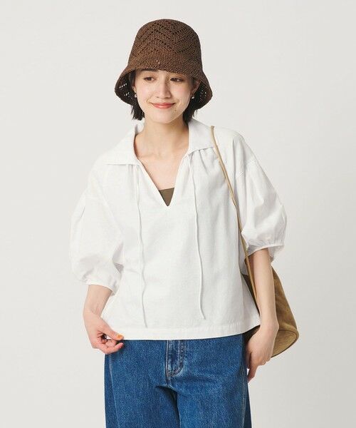 BEAUTY&YOUTH UNITED ARROWS / ビューティー&ユース ユナイテッドアローズ チュニック | コットン麻 スキッパー チュニック ウォッシャブル | 詳細1