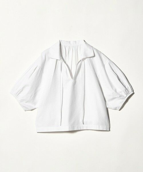 BEAUTY&YOUTH UNITED ARROWS / ビューティー&ユース ユナイテッドアローズ チュニック | コットン麻 スキッパー チュニック ウォッシャブル（WHITE）