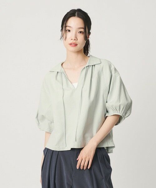 BEAUTY&YOUTH UNITED ARROWS / ビューティー&ユース ユナイテッドアローズ チュニック | コットン麻 スキッパー チュニック ウォッシャブル | 詳細7