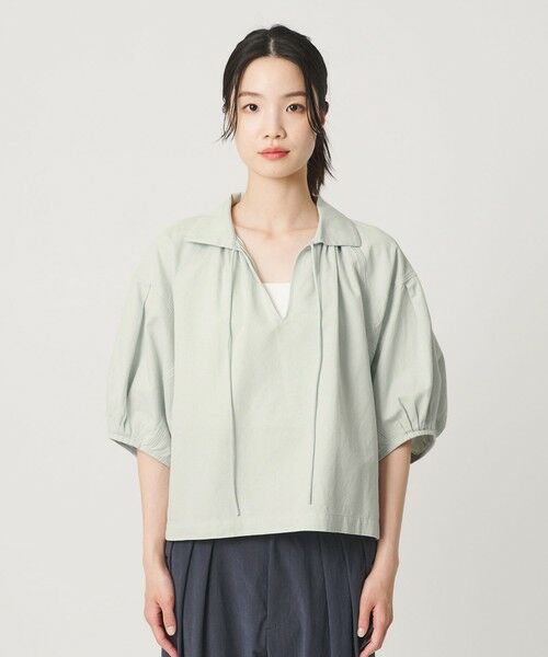 BEAUTY&YOUTH UNITED ARROWS / ビューティー&ユース ユナイテッドアローズ チュニック | コットン麻 スキッパー チュニック ウォッシャブル | 詳細10