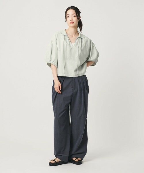 BEAUTY&YOUTH UNITED ARROWS / ビューティー&ユース ユナイテッドアローズ チュニック | コットン麻 スキッパー チュニック ウォッシャブル | 詳細9