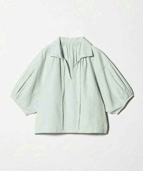 BEAUTY&YOUTH UNITED ARROWS / ビューティー&ユース ユナイテッドアローズ チュニック | コットン麻 スキッパー チュニック ウォッシャブル（LIME）