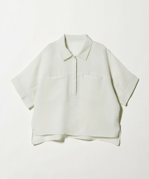BEAUTY&YOUTH UNITED ARROWS / ビューティー&ユース ユナイテッドアローズ シャツ・ブラウス | レーヨンポリエステル ストライプ チュニック（LIME）