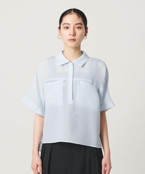 BEAUTY&YOUTH UNITED ARROWS / ビューティー&ユース ユナイテッドアローズ シャツ・ブラウス | レーヨンポリエステル ストライプ チュニック | 詳細15