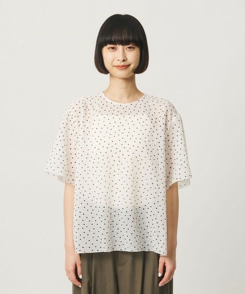 BEAUTY&YOUTH UNITED ARROWS / ビューティー&ユース ユナイテッドアローズ シャツ・ブラウス | ドットシアー ショートスリーブ ブラウス ウォッシャブル | 詳細4