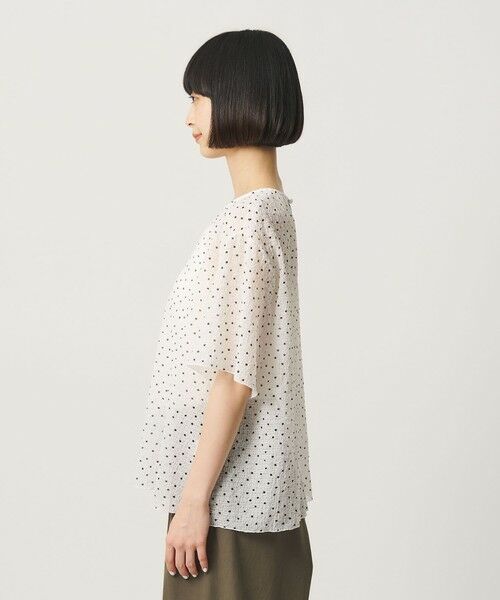 BEAUTY&YOUTH UNITED ARROWS / ビューティー&ユース ユナイテッドアローズ シャツ・ブラウス | ドットシアー ショートスリーブ ブラウス ウォッシャブル | 詳細5