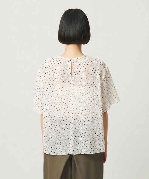 BEAUTY&YOUTH UNITED ARROWS / ビューティー&ユース ユナイテッドアローズ シャツ・ブラウス | ドットシアー ショートスリーブ ブラウス ウォッシャブル | 詳細6