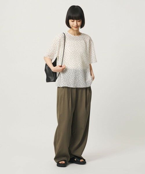 BEAUTY&YOUTH UNITED ARROWS / ビューティー&ユース ユナイテッドアローズ シャツ・ブラウス | ドットシアー ショートスリーブ ブラウス ウォッシャブル | 詳細3