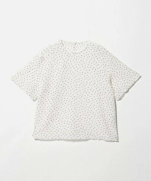 BEAUTY&YOUTH UNITED ARROWS / ビューティー&ユース ユナイテッドアローズ シャツ・ブラウス | ドットシアー ショートスリーブ ブラウス ウォッシャブル（WHITE）