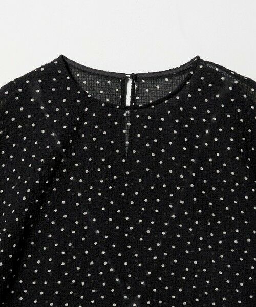 BEAUTY&YOUTH UNITED ARROWS / ビューティー&ユース ユナイテッドアローズ シャツ・ブラウス | ドットシアー ショートスリーブ ブラウス ウォッシャブル | 詳細3