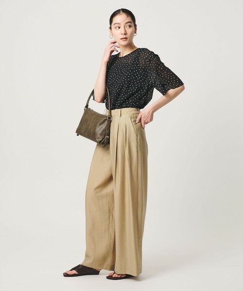 BEAUTY&YOUTH UNITED ARROWS / ビューティー&ユース ユナイテッドアローズ シャツ・ブラウス | ドットシアー ショートスリーブ ブラウス ウォッシャブル | 詳細12