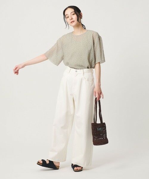 BEAUTY&YOUTH UNITED ARROWS / ビューティー&ユース ユナイテッドアローズ シャツ・ブラウス | ドットシアー ショートスリーブ ブラウス ウォッシャブル | 詳細17
