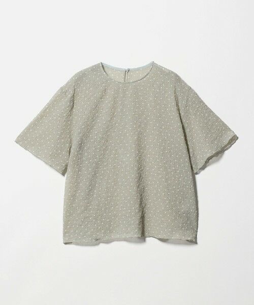 BEAUTY&YOUTH UNITED ARROWS / ビューティー&ユース ユナイテッドアローズ シャツ・ブラウス | ドットシアー ショートスリーブ ブラウス ウォッシャブル（LIME）