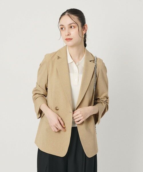 BEAUTY&YOUTH UNITED ARROWS / ビューティー&ユース ユナイテッドアローズ テーラードジャケット | ポリエステル ダブルジャケット 吸水速乾 防シワ ウォッシャブル | 詳細2